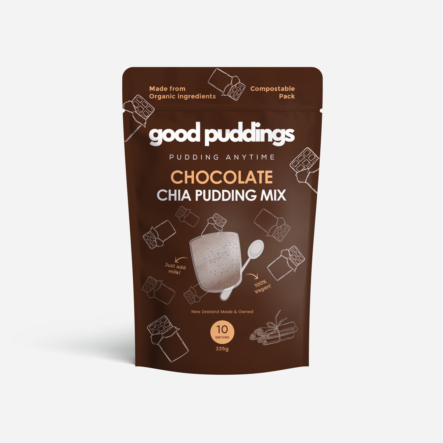 Chocolate Chia Pudding Mix - pantry from Good Puddings - Gets yours for $24.90! Shop now at The Riverside Pantry