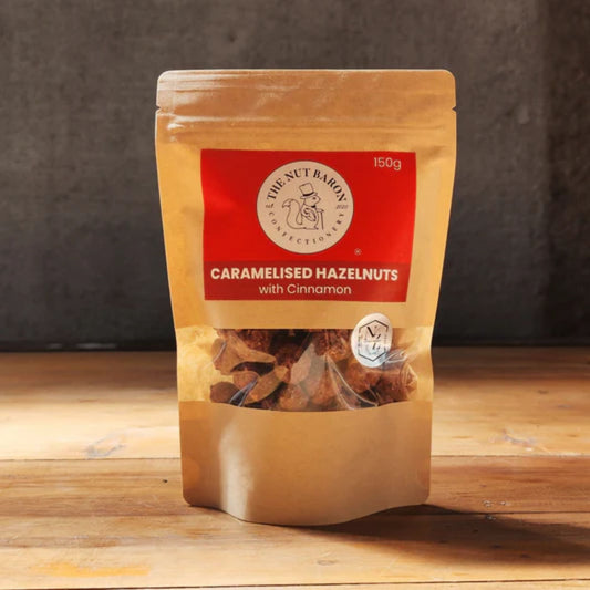 Caramelised Hazelnuts with Cinnamon - confectionery from Nut Baron - Gets yours for $12.90! Shop now at The Riverside Pantry
