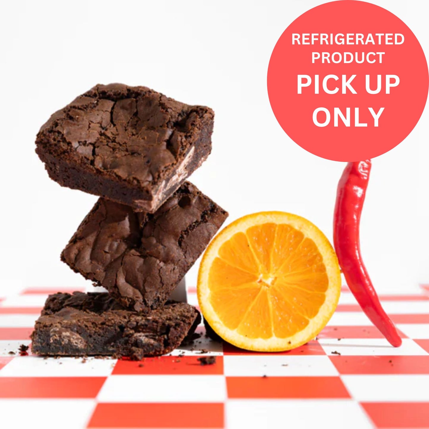 Orange & Chilli Brownie - snack from Badass Brownies - Gets yours for $6.50! Shop now at The Riverside Pantry
