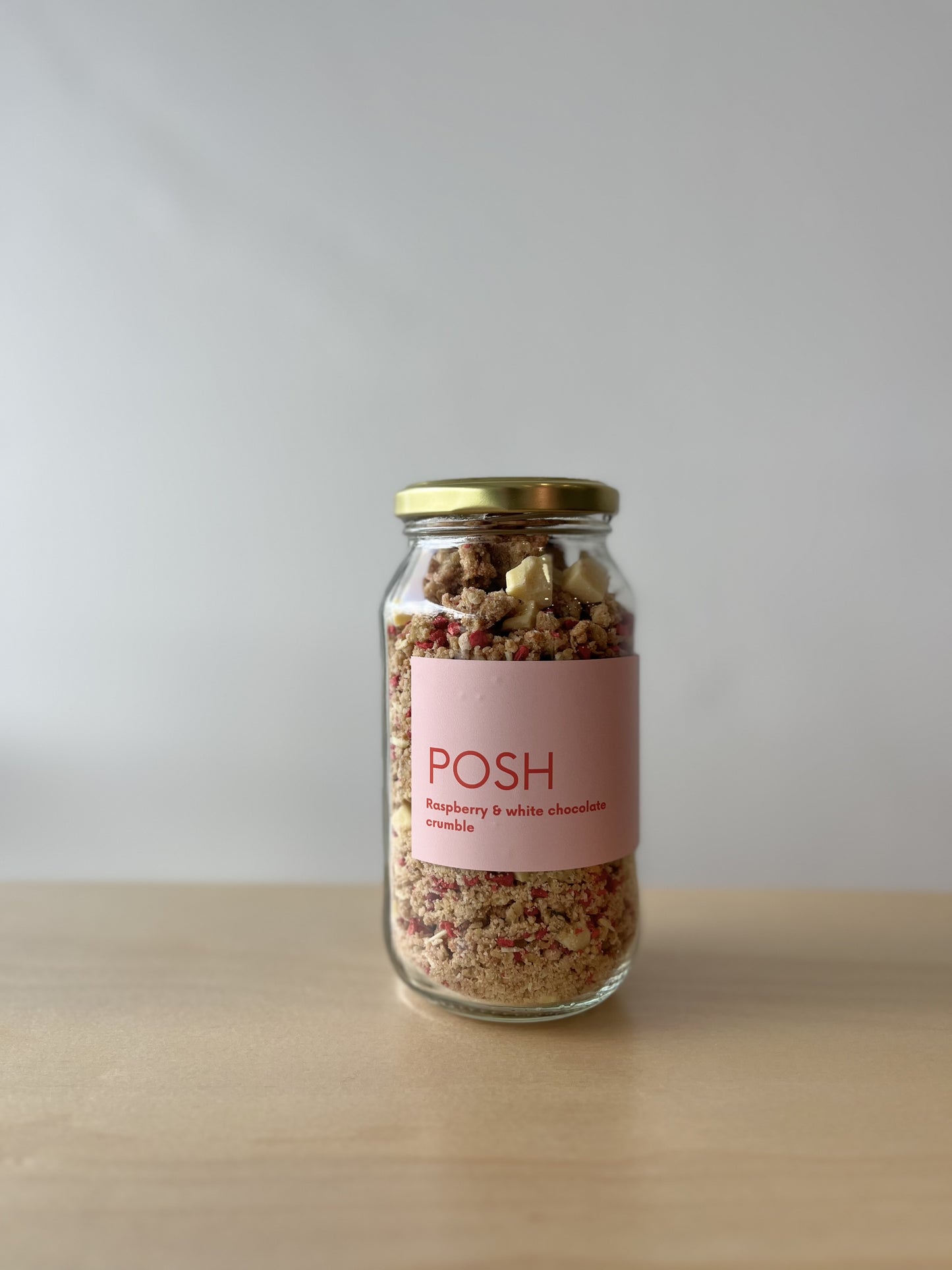 Raspberry &  White Chocolate Crumble 250g - General from Posh Porridge - Gets yours for $18! Shop now at The Riverside Pantry