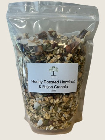Honey Roasted Hazelnut & Feijoa Granola 700g - cereal from Loburn Grove - Gets yours for $20! Shop now at The Riverside Pantry