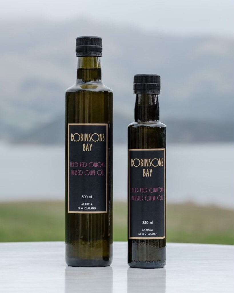 Fried Red Onions Infused Olive Oil  500ml bottle - oil from Robinsons Bay - Gets yours for $41! Shop now at The Riverside Pantry