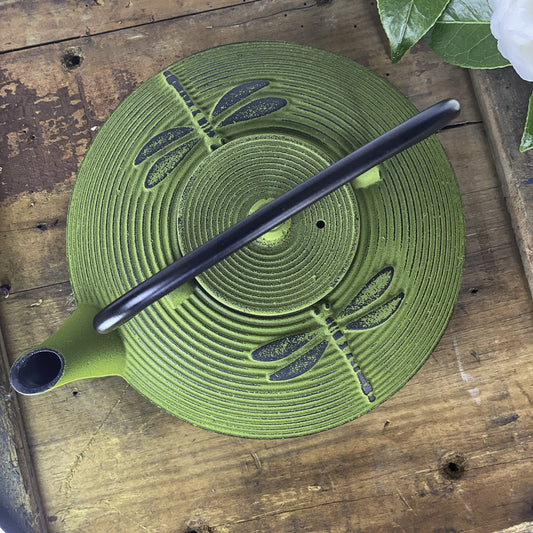 Green Dragonfly Teapot - Cast Iron 770ml - kitchenware from Ti Ani - Wild & Organic Tea - Gets yours for $75! Shop now at The Riverside Pantry