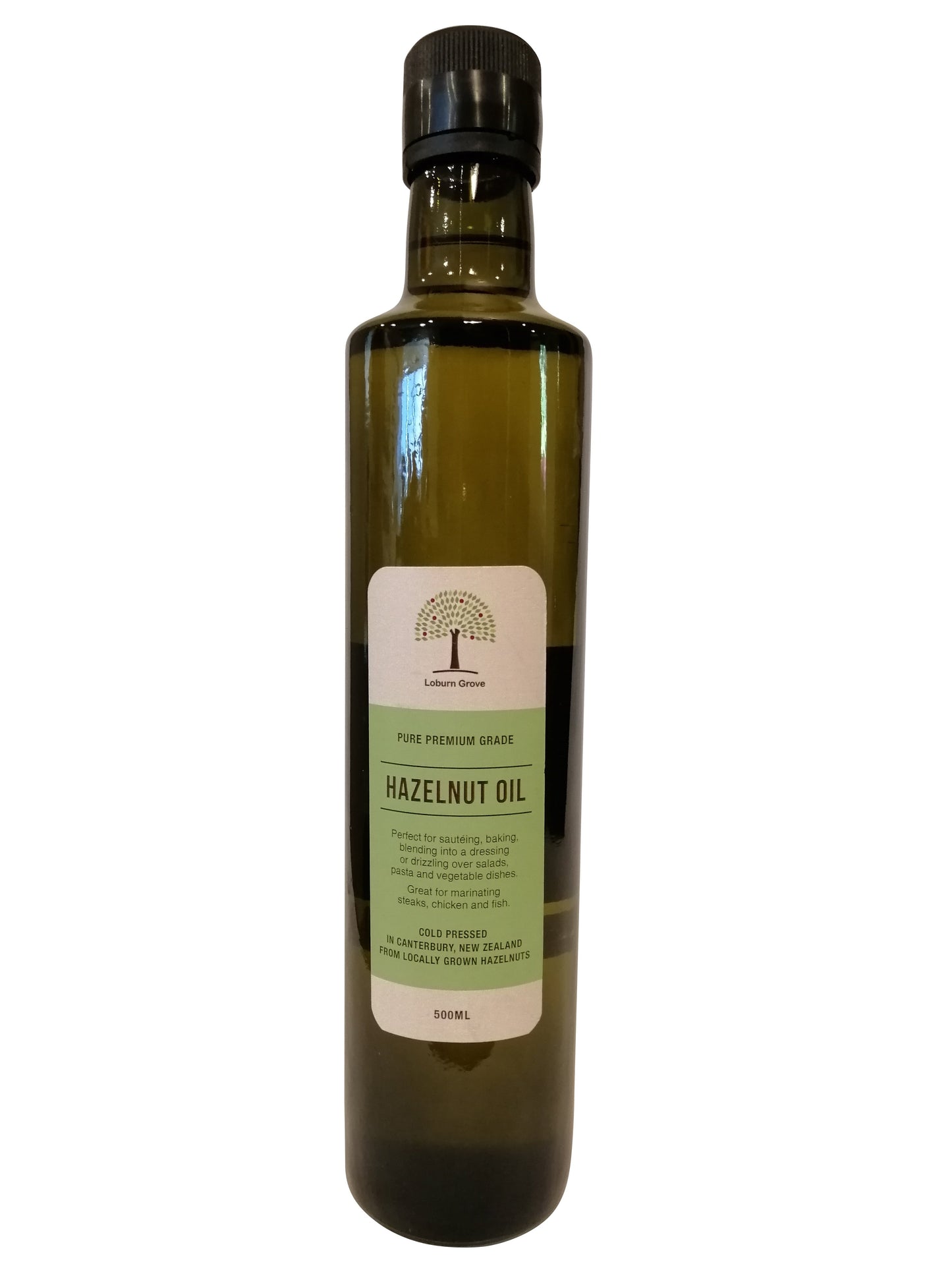 Hazelnut Oil 500ml - oil from Loburn Grove - Gets yours for $40! Shop now at The Riverside Pantry