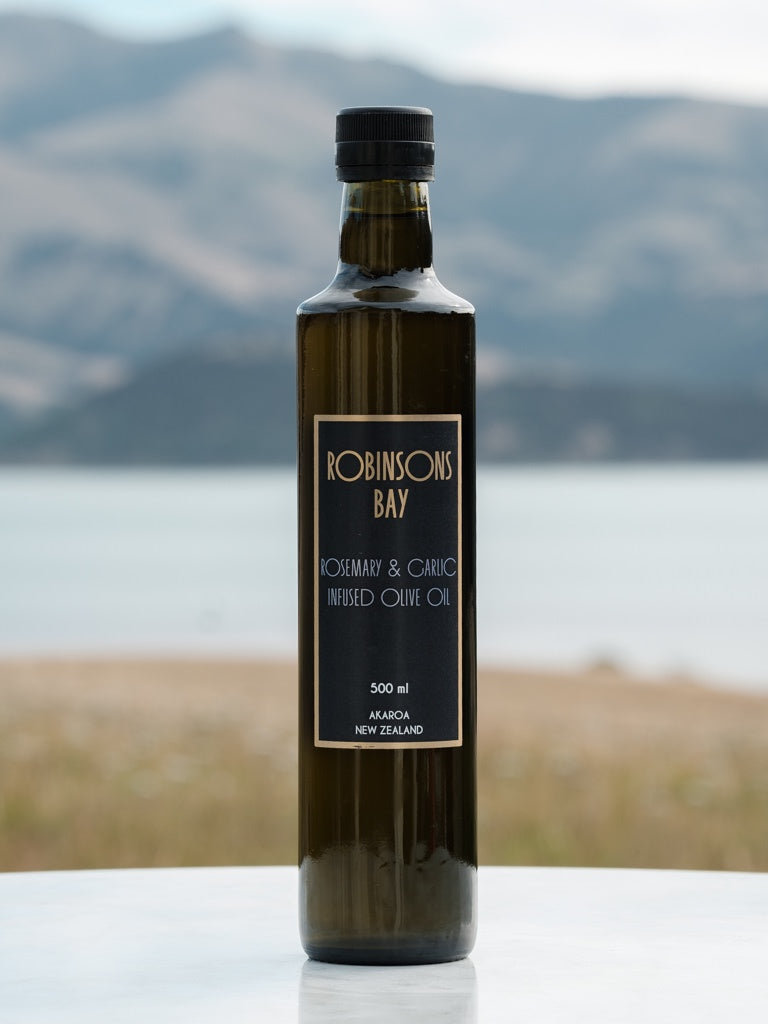 Rosemary & Garlic Infused Olive Oil 500ml - oil from Robinsons Bay - Gets yours for $41! Shop now at The Riverside Pantry