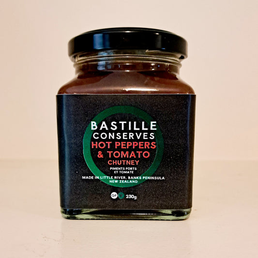 Hot Peppers & Tomato Chutney -  from Bastille Conserves - Gets yours for $14.99! Shop now at The Riverside Pantry