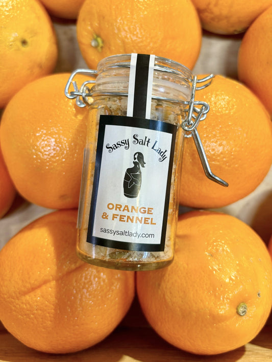 Orange & Fennel Salt Blend - condiment from Sassy Salt Lady - Gets yours for $14! Shop now at The Riverside Pantry