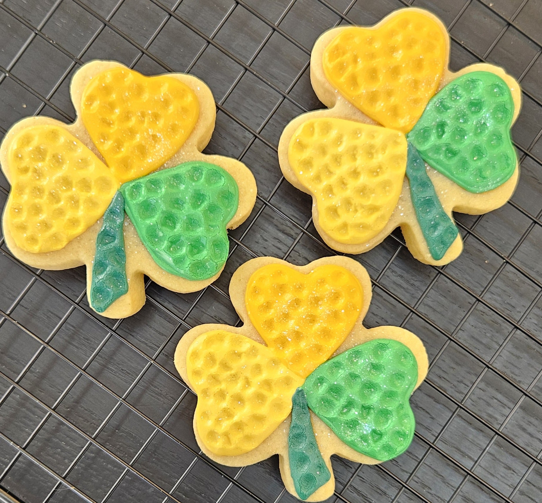 Coloured Irish clover Vanilla Cookie - snack from Alux Treat - Gets yours for $6! Shop now at The Riverside Pantry