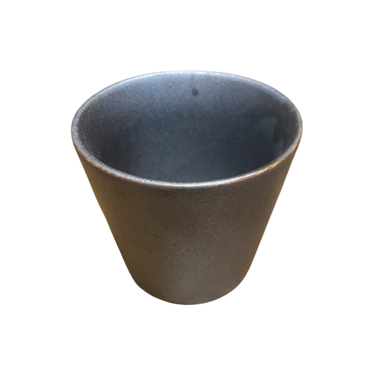 V-Shape Teacup in Silvered Black - kitchenware from Ti Ani - Wild & Organic Tea - Gets yours for $17.25! Shop now at The Riverside Pantry