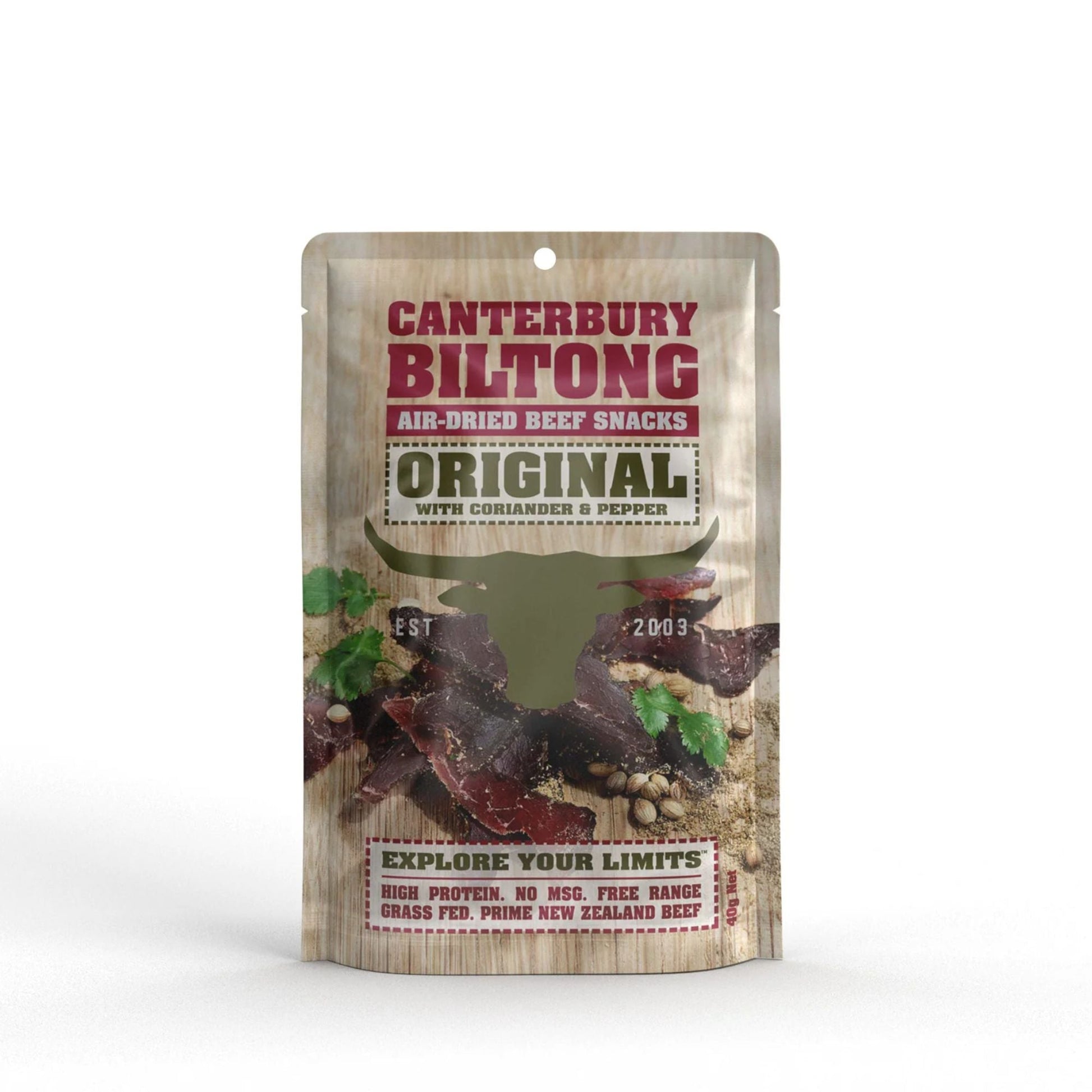 Canterbury Biltong - snack from Riverside Butchery - Gets yours for $6! Shop now at The Riverside Pantry