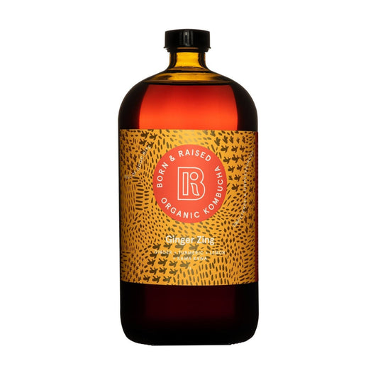 Kombucha - Ginger Zing 1 Litre  (PICK UP ONLY) - beverage from Born & Raised - Gets yours for $11.99! Shop now at The Riverside Pantry