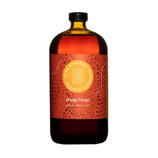Kombucha - Mango Tango 1 Litre  (PICK UP ONLY) - beverage from Born & Raised - Gets yours for $11.99! Shop now at The Riverside Pantry