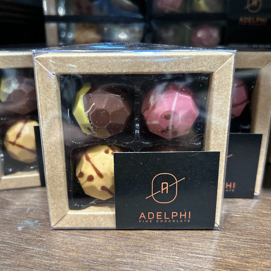 Assorted Chocolates 4-Box - confectionery from Adelphi Fine Chocolate - Gets yours for $12.90! Shop now at The Riverside Pantry