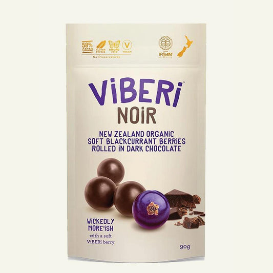 NOIR Chocolate Rolled Blackcurrants - snack from ViBERi - Gets yours for $9.90! Shop now at The Riverside Pantry
