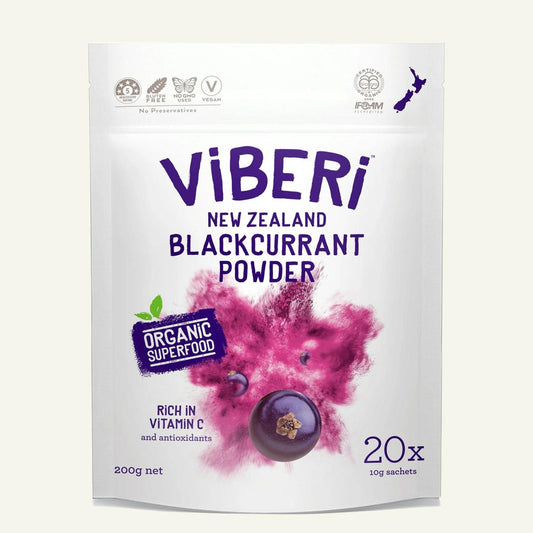 Organic Blackcurrant Powder 200gm (20 x Sachets) - beverage from ViBERi - Gets yours for $39.95! Shop now at The Riverside Pantry