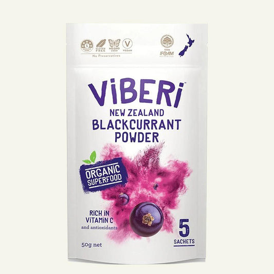 Organic Blackcurrant Powder 50g (5 x Sachets) - beverage from ViBERi - Gets yours for $9.90! Shop now at The Riverside Pantry