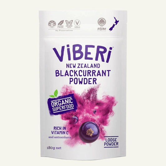Organic Blackcurrant Powder 180g - beverage from ViBERi - Gets yours for $29.90! Shop now at The Riverside Pantry