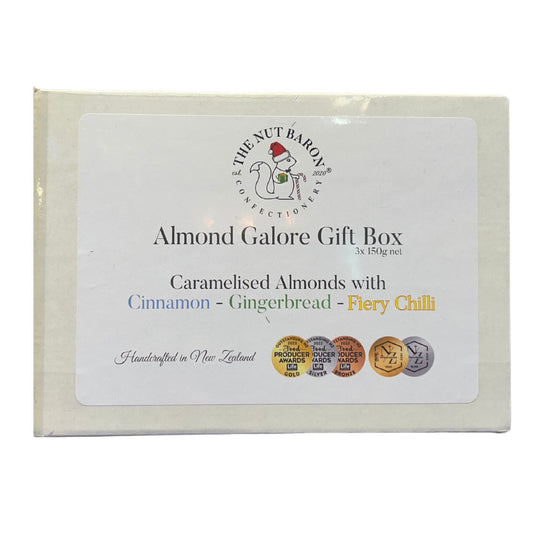 Almond Galore Gift Box (3x150g) - confectionery from Nut Baron - Gets yours for $34.90! Shop now at The Riverside Pantry