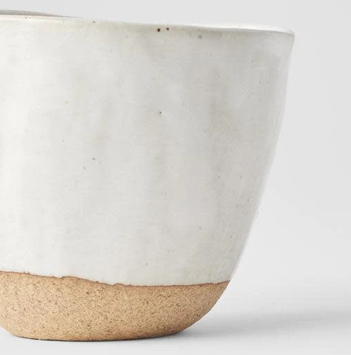 White Lopsided Tea Cup - kitchenware from Ti Ani - Wild & Organic Tea - Gets yours for $21.90! Shop now at The Riverside Pantry