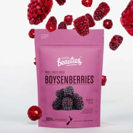 Freeze Dried Whole Boysenberries - snack from Little Beauties - Gets yours for $7.99! Shop now at The Riverside Pantry