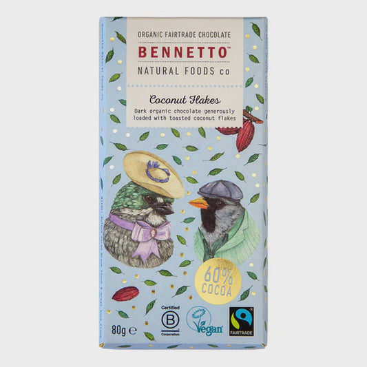 Coconut Flakes 80g - snack from Bennetto - Gets yours for $7! Shop now at The Riverside Pantry