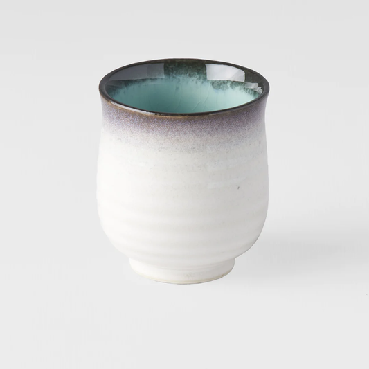 White and Teal Tea Cup - beverage from Ti Ani - Wild & Organic Tea - Gets yours for $19.90! Shop now at The Riverside Pantry