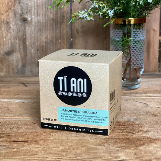 Japanese Genmaicha Tea - beverage from Ti Ani - Wild & Organic Tea - Gets yours for $5.00! Shop now at The Riverside Pantry