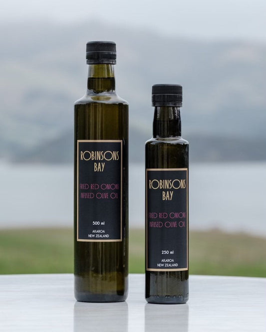 Fried Red Onions Infused Olive Oil  250ml bottle - oil from Robinsons Bay - Gets yours for $21.00! Shop now at The Riverside Pantry