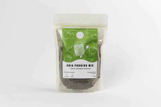 Apple Crumble Chia Pudding Mix - vegan from Plant Basics - Gets yours for $24.90! Shop now at The Riverside Pantry
