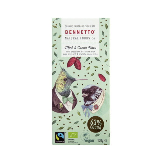 Mint and Coca Nibs 100g - confectionery from Bennetto - Gets yours for $6.99! Shop now at The Riverside Pantry