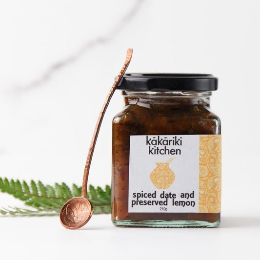 Spiced Date and Preserved Lemon Chutney - condiment from Kakariki Kitchen - Gets yours for $14.00! Shop now at The Riverside Pantry