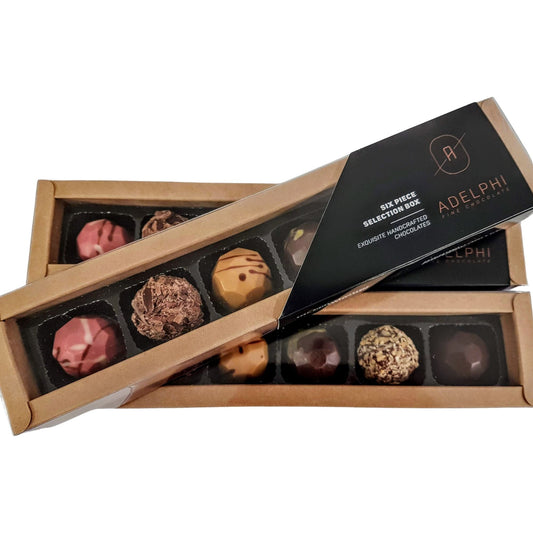 Assorted Chocolates 6-Box - confectionery from Adelphi Fine Chocolate - Gets yours for $18.90! Shop now at The Riverside Pantry
