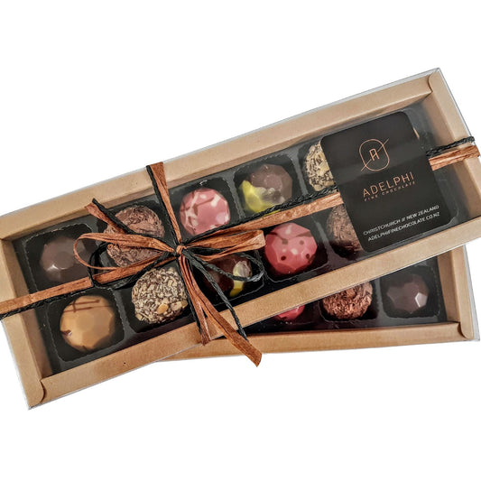 Assorted Chocolates - 12 Box - confectionery from Adelphi Fine Chocolate - Gets yours for $32.90! Shop now at The Riverside Pantry