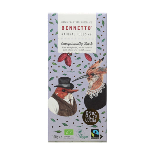 Exceptionally dark 82% 100g - confectionery from Bennetto - Gets yours for $6.99! Shop now at The Riverside Pantry